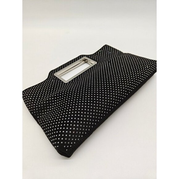 INC Juditth Hotfix open handle velvet clutch shoulder bag -BLACK (Used) - Picture 14 of 16